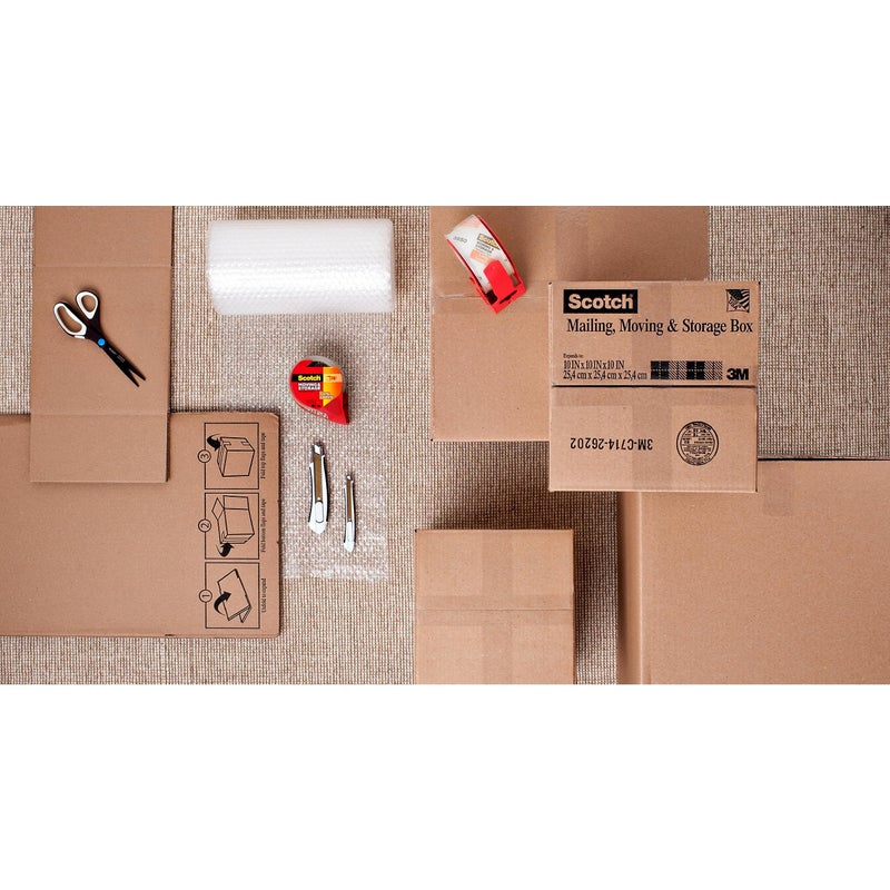 Scotch Long Lasting Storage Packaging Tape, 1.88" x 54.6 yd, Designed for Storage and Packing, Stays Sealed in Weather Extremes, 3" Core, Clear, 4 Rolls (3650-4) - Image 4