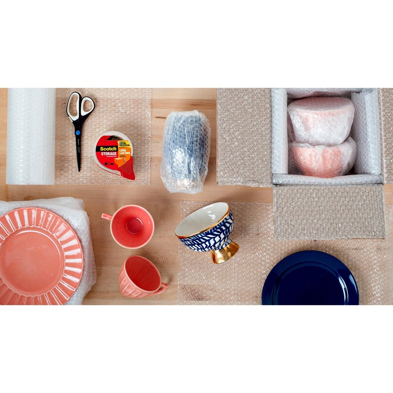 Scotch Long Lasting Storage Packaging Tape, 1.88" x 54.6 yd, Designed for Storage and Packing, Stays Sealed in Weather Extremes, 3" Core, Clear, 4 Rolls (3650-4) - Image 3