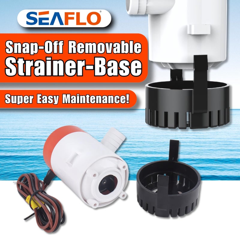SEAFLO 01 Series 750 GPH Bilge Pump â€“ 12V, 3/4" Outlet, Marine Submersible Pump with Anti-Airlock Protection, CE & Rohs Certified, 4-Year Warranty | Reliable for Boats and Marine Applications - Image 5