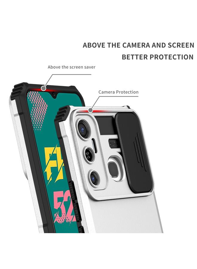 اس-توب جراب لهاتف Infinix Hot 11 مزود بحامل مجسم وغطاء منزلق للكاميرا - Image 3