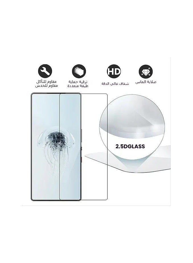 general [3 Pack Tempered Glass Compatible with Nubia Red Magic 10 Pro, High Transmittance Glass, Shatterproof, Full Protection, Screen Protector for Nubia Red Magic 10 Pro - Image 3