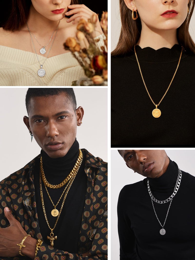 PROSTEEL St Benedict Medals Saint Benedict Cross San Benito Medalla Religious Medal Catholic Jewelry Stainless Steel Men Women Necklace - Image 2