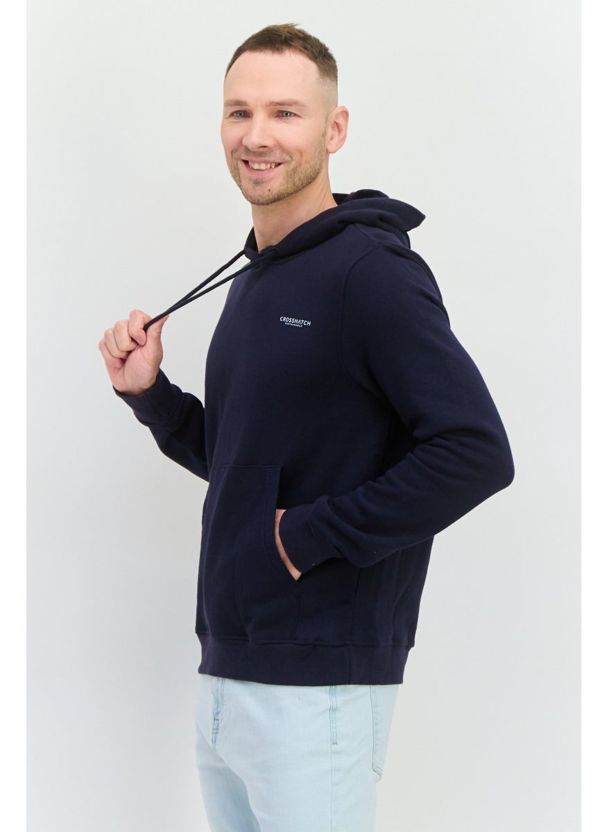 CROSSHATCH - Men 2 Piece Graphic Print Hoodies, Navy - Image 1