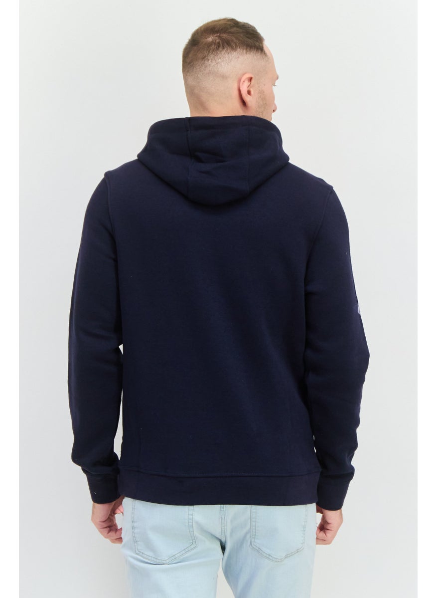 CROSSHATCH - Men 2 Piece Graphic Print Hoodies, Navy - Image 1