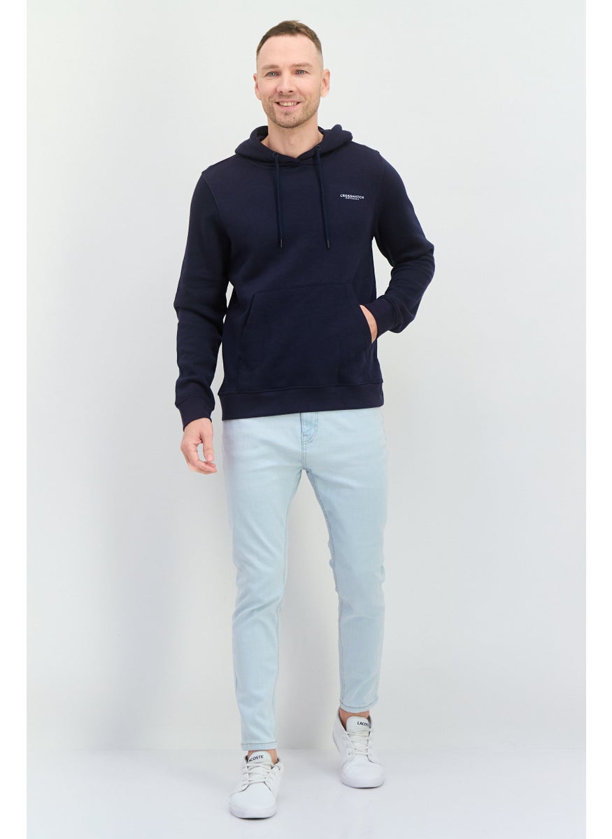 CROSSHATCH - Men 2 Piece Graphic Print Hoodies, Navy - Image 1