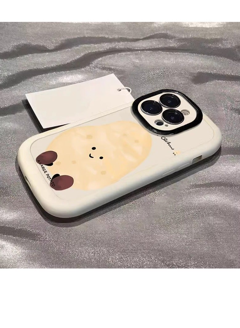 NIBEMINENT A Big Potato Protective TPU Case Cover For iPhone 17 Pro Max, White