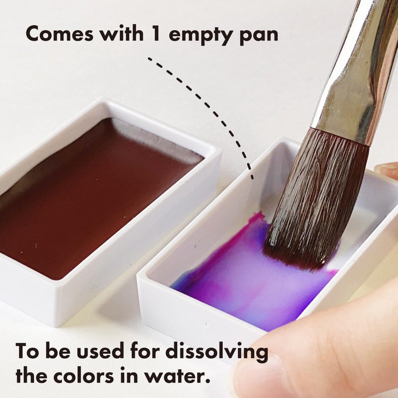 Kuretake GANSAI TAMBI GRANULATING COLOR 5 colors set, Watercolor Paint Set, Professional-Quality for Artists and Crafters, AP-Certified, for Adult, Made in Japan - Image 5