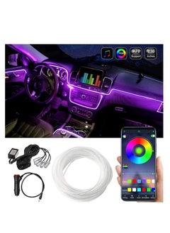 ليموس أضواء شريط ليد للسيارة متعدد الألوان RGB أضواء السيارة الداخلية 5 في 1 و 6 أمتار  - Image 1
