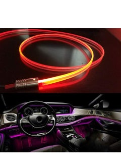 ليموس أضواء شريط ليد للسيارة متعدد الألوان RGB أضواء السيارة الداخلية 5 في 1 و 6 أمتار  - Image 3