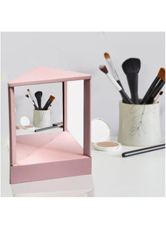 Generic Stand Mirror Triangular Fixed Makeup Mirror for Facial True Image Portable Table Mirror with Stand,with Cosmetic Desktop Standing for Travel, Vanity Table, Room Decor,Beauty Gifts,11 X 8.6 X 6 Inch  - Image 4