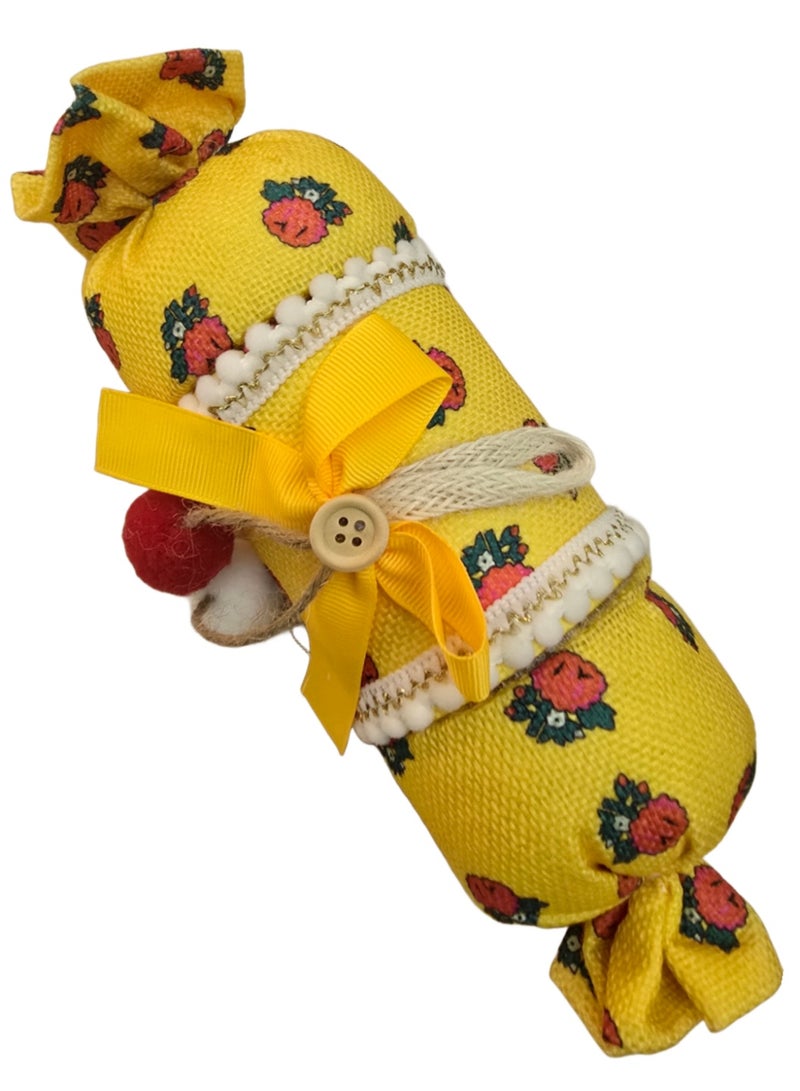 Al Zaabiah Yellow Cylindrical Treat Box – Mid-Shaʿban Night & Ramadan Celebration Packaging - Image 1