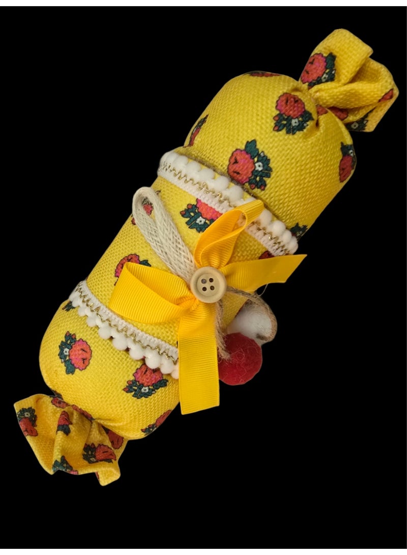 Al Zaabiah Yellow Cylindrical Treat Box – Mid-Shaʿban Night & Ramadan Celebration Packaging - Image 3