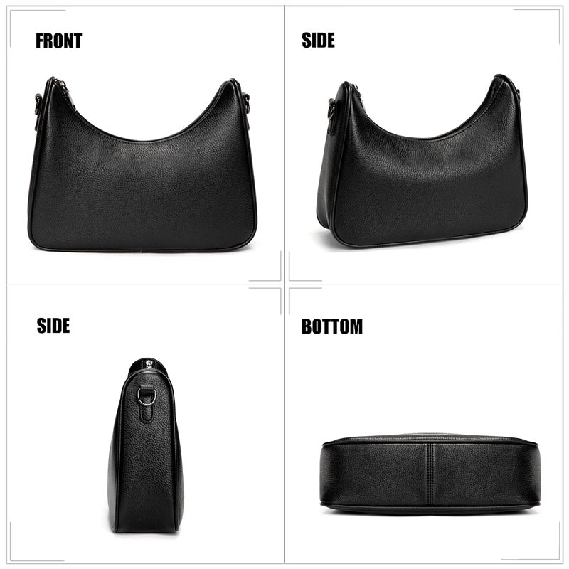 My Friday myfriday Crossbody Hobo Handbags for Women with Coin Purse Pouch, Soft Leather Designer Shoulder Bags - 2 Size Shoulder Strap - Image 3