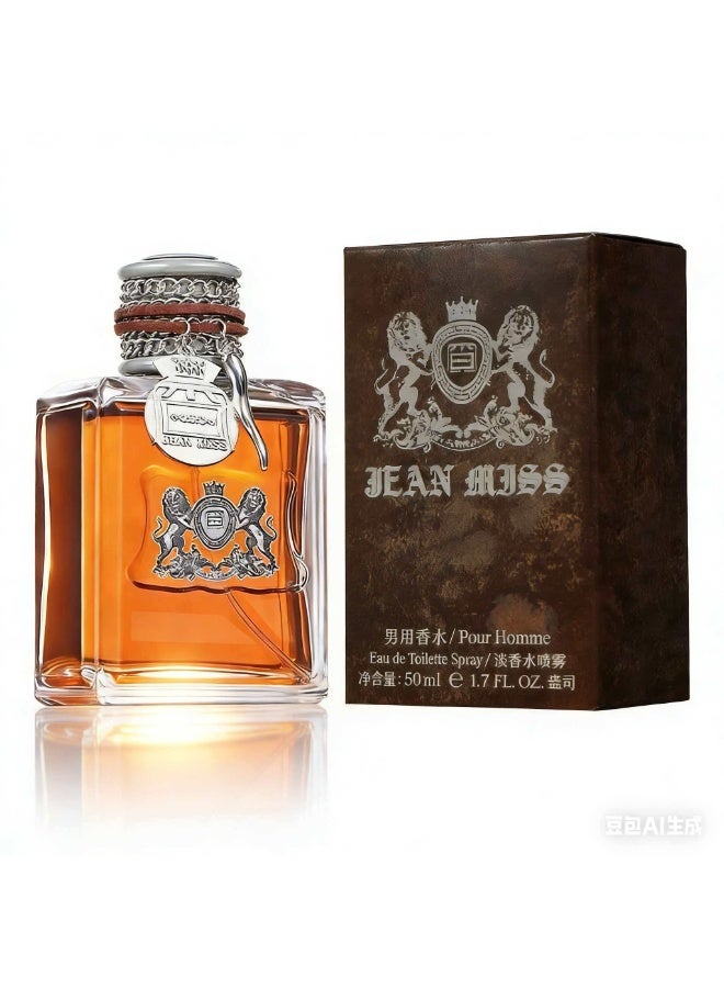 جان مس عطر رجالي مميز 50 جرام - حمضيات البرتقال المنعشة والتوابل الدافئة، عطر ذكوري جريء مع جاذبية تدوم طويلاً - Image 1