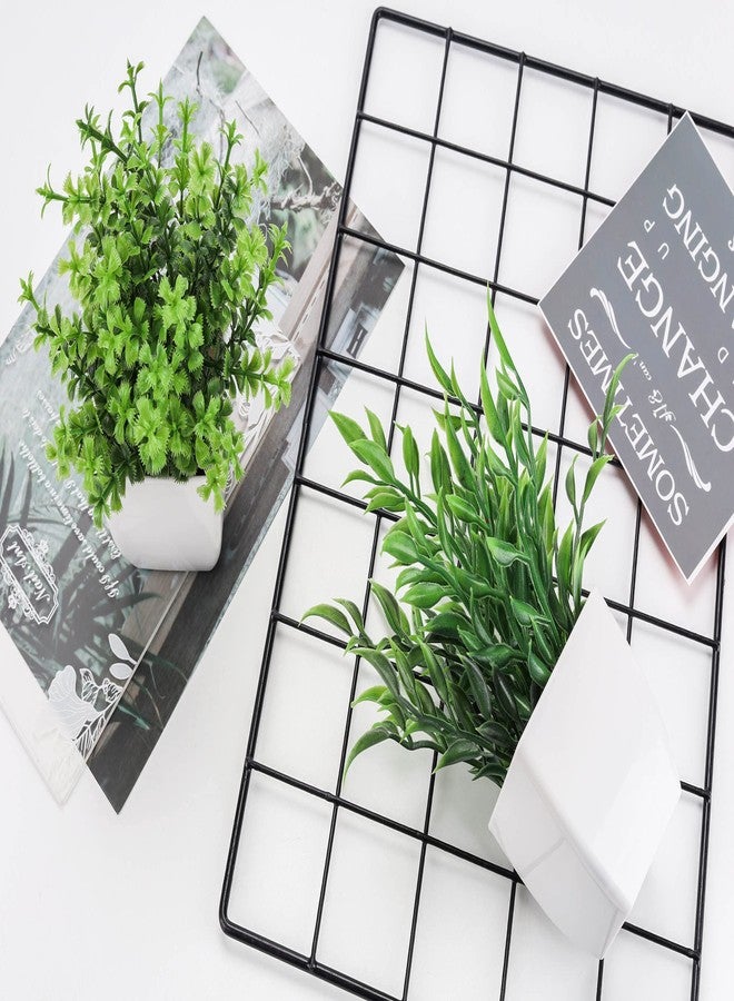 Der Rose 2 Packs Small Fake Plants Artificial Greenery Eucalyptus Plants in Pots for Bedroom Living Room Decor - Image 4