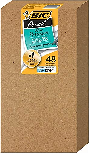 BIC Xtra-Precision Mechanical Pencil, Metallic Barrel, Fine Point (0.5mm), 48-Count - Image 3