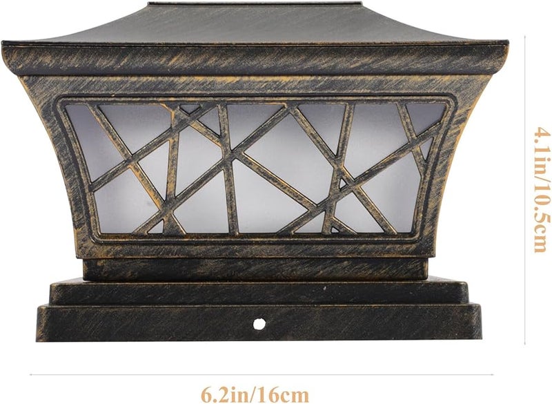 Valiclad Solar Post Light Outdoor Garden Lamp Automatic Charging Warm White - Image 3