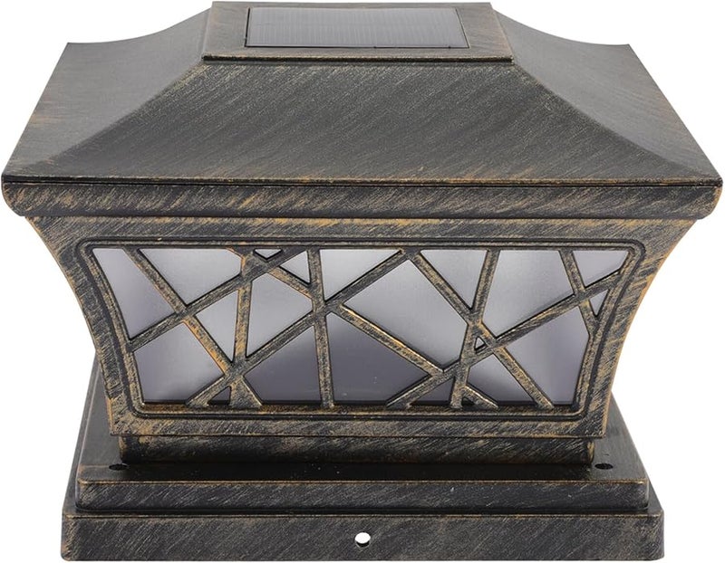 Valiclad Solar Post Light Outdoor Garden Lamp Automatic Charging Warm White - Image 2