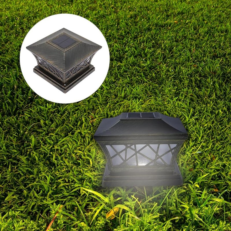 Valiclad Solar Post Light Outdoor Garden Lamp Automatic Charging Warm White - Image 4