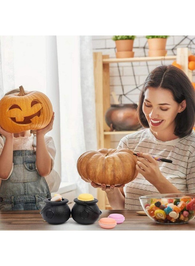 CCINEE Black Cauldron with Handle,Mini Plastic Candy Kettle Bucket for St.Patrick's Day,Halloween Party Favor,Pack of 12 - Image 5