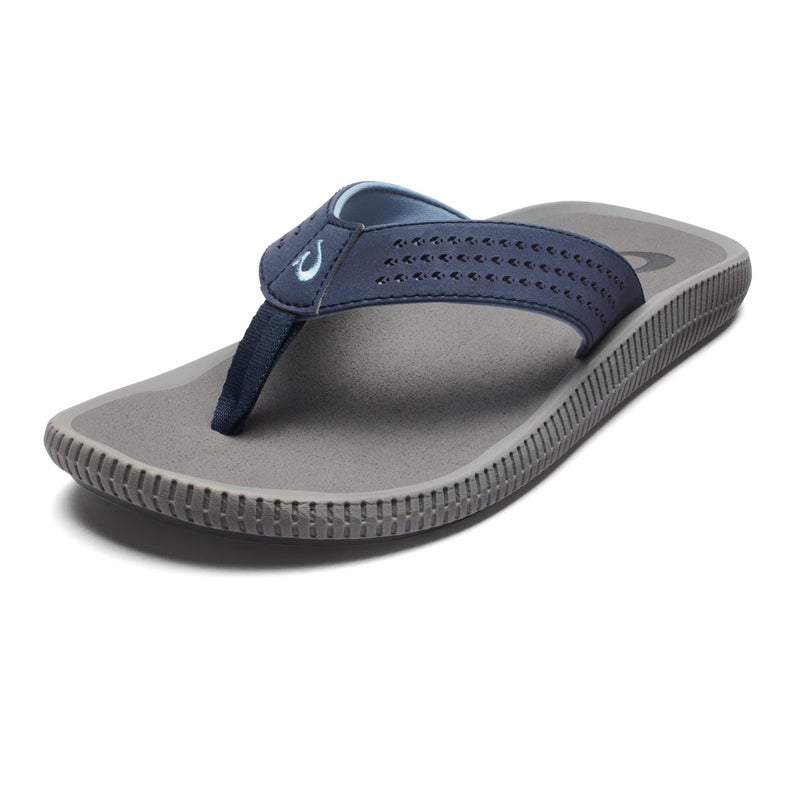OluKai Ulele Men's Beach Sandals, Quick-Dry Flip-Flop Slides, Water Resistant Suede Lining & Wet Grip Soles, Soft Comfort Fit & Arch Support - Image 1