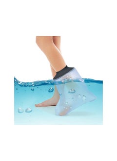 Waterproof Foot Cast Cover for Shower Bath, Adult Cast Cover for Showering Foot Reusable Sealed Leg Cast Protector Bag to Keep Wound and Bandages Dry, Cover Perfectly Broken Surgery Leg Foot Ankle Toe