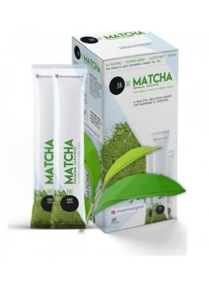 MATCHA Natural and healthy matcha tea, box of 20 sachets