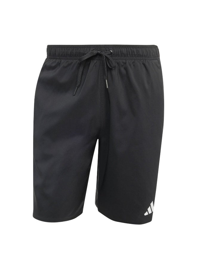 Adidas 3S Bld Sh 8In Black Swim Shorts Swimwear For Men - Image 1