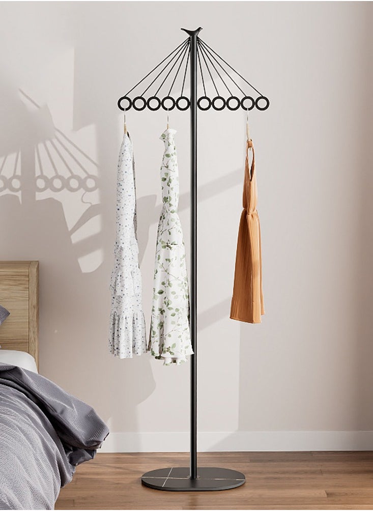CityRiya-Long Coat Rack Freestanding Clothes Stand Garment Rack Clothes Rack Metal Coat Racks Hanger Stand Clothes Rail Stand Clothes Hanger Organizer with Marble Base for Hanging Clothes, Hats, Bags  - Image 1