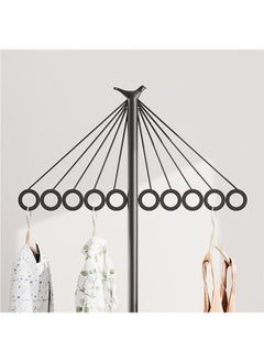 CityRiya-Long Coat Rack Freestanding Clothes Stand Garment Rack Clothes Rack Metal Coat Racks Hanger Stand Clothes Rail Stand Clothes Hanger Organizer with Marble Base for Hanging Clothes, Hats, Bags  - Image 5