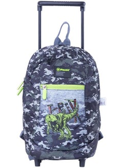 PAUSE School T Rex Design Trolley Bag 13.5 Inch Black  - Image 2