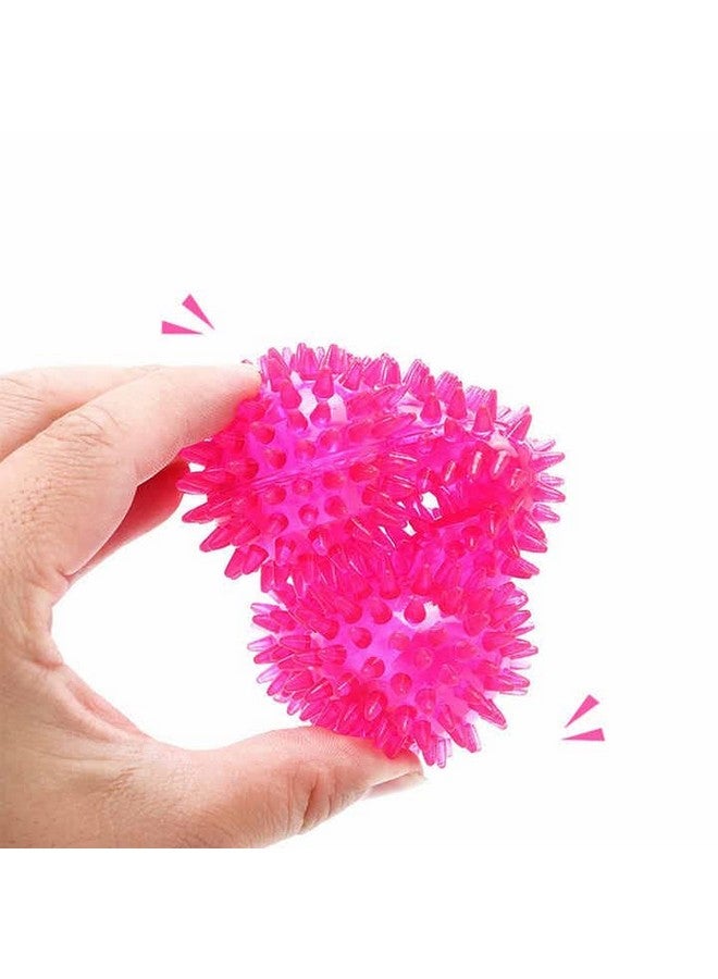 بت عظمة مضغ متينة وشائكة وتصدر صريرًا مع لعبة الرجبي - لعبة مطاطية ناعمة غير سامة من مادة TPR الطبيعية للجراء الصغيرة (أزرق) - Image 5