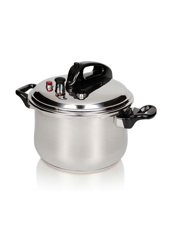 السنيدي 31.255875كيلوجرام قدر ضغط ستانلس ستيل المطور طنجرة ضغط فضي سعة 9 لتر فضي - Image 1