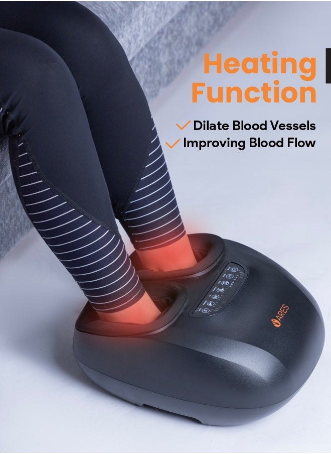 ARES uSpa Foot Massager 3 Massage Modes, Heating Function, Adjustable Rolling, Air Compression And Vibration for Ultimate Foot Relaxation  - Image 2