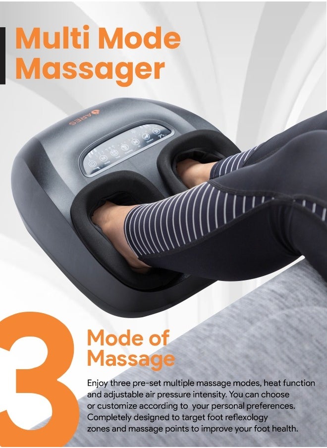 ARES uSpa Foot Massager 3 Massage Modes, Heating Function, Adjustable Rolling, Air Compression And Vibration for Ultimate Foot Relaxation  - Image 3