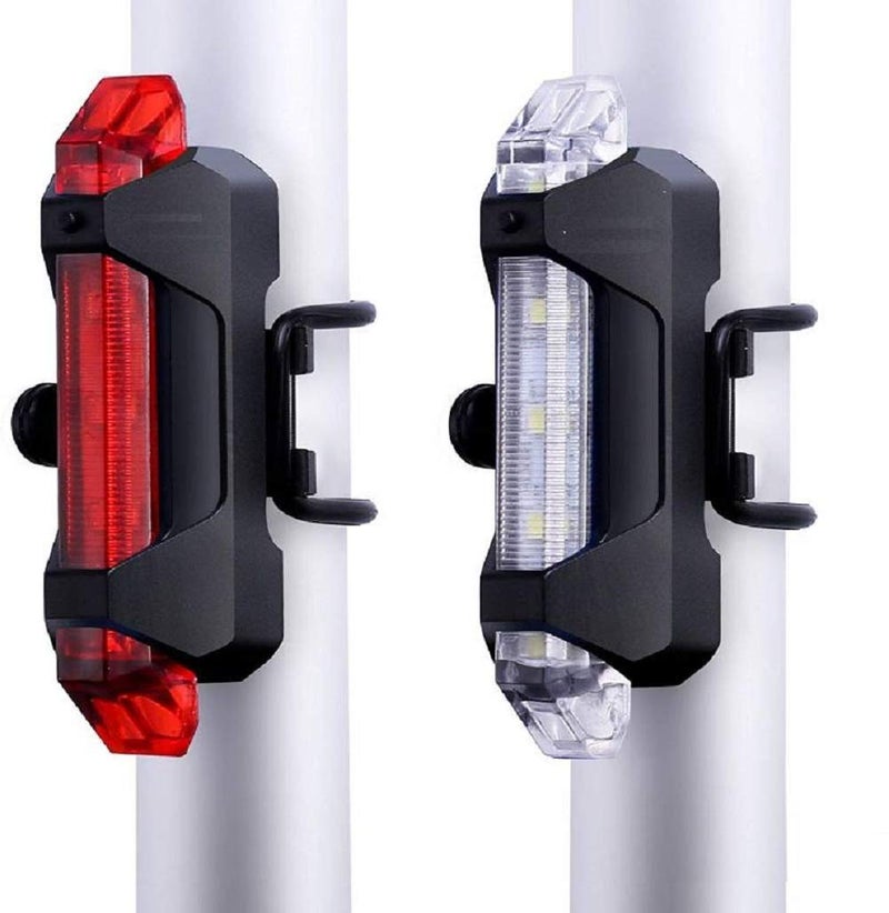 PRO365 DC918 Bicycle Lights Combo Pack/Rechargeable/Multiple Light Modes/Waterproof Head and Tail Light (6 Months Manufacturer Warranty) - Image 1