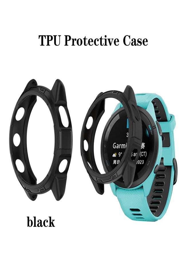 Huadu واقي شاشة ساعة HUADU متوافق مع Garmin Forerunner 265، فيلم مضاد للخدش عالي الدقة تغطية كاملة وحافظة واقية ناعمة من TPU - Image 5