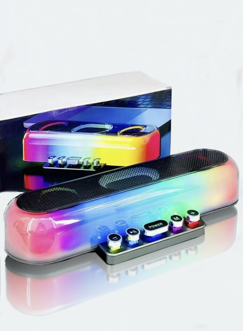 DRAKLAW Computer Speakers Bluetooth Speakers USB Powered RGB With LED Lights Gaming Speakers Bluetooth 5.0 For Games, TVs, Desktops, Laptops - Image 1