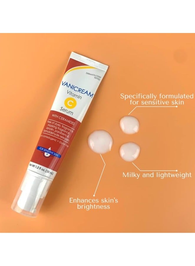 Vanicream Vanicream Vitamin C Serum -Free of Dyes, Fragrance, Masking Fragrance, Lanolin, Parabens and Formaldehyde Releasers-For Sensitive Skin-1.25fl oz.(35 ml)  - Image 2