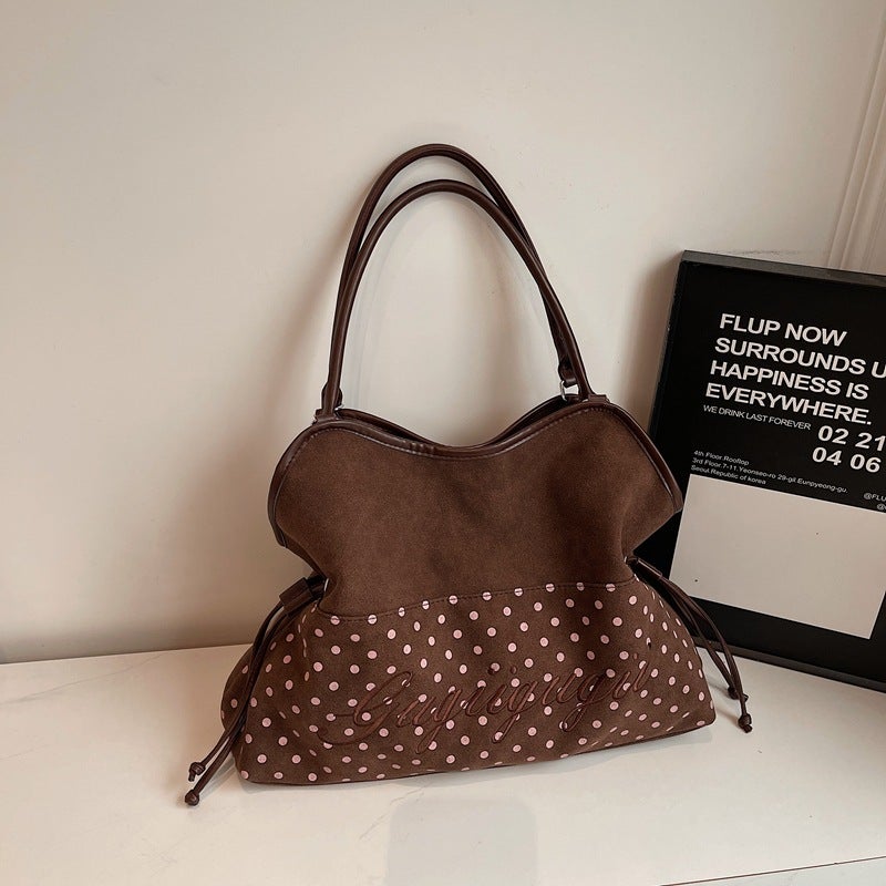 Leopard Print Suede Shopper Tote Bag for Women - Lightweight Shoulder Bag - Image 2