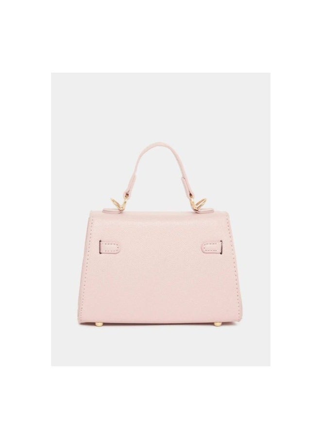 Elegant Embossed Handbag with Twist Lock – Stylish & Chic Design for Women - Image 4
