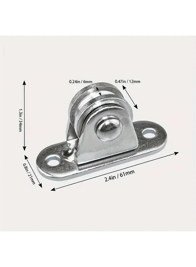 Heavy Duty Silent Pulley Block 176 Lb Capacity 1pc Easy Install Wall Ceiling Mount - Image 3