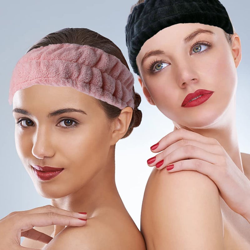 LAPOHI 3 Pack Microfiber Towel Headbands for Washing Face, Facial Headbands Makeup Headband Spa Headband Skincare Headband Fash Wash Headband for Women and Girls - Image 5