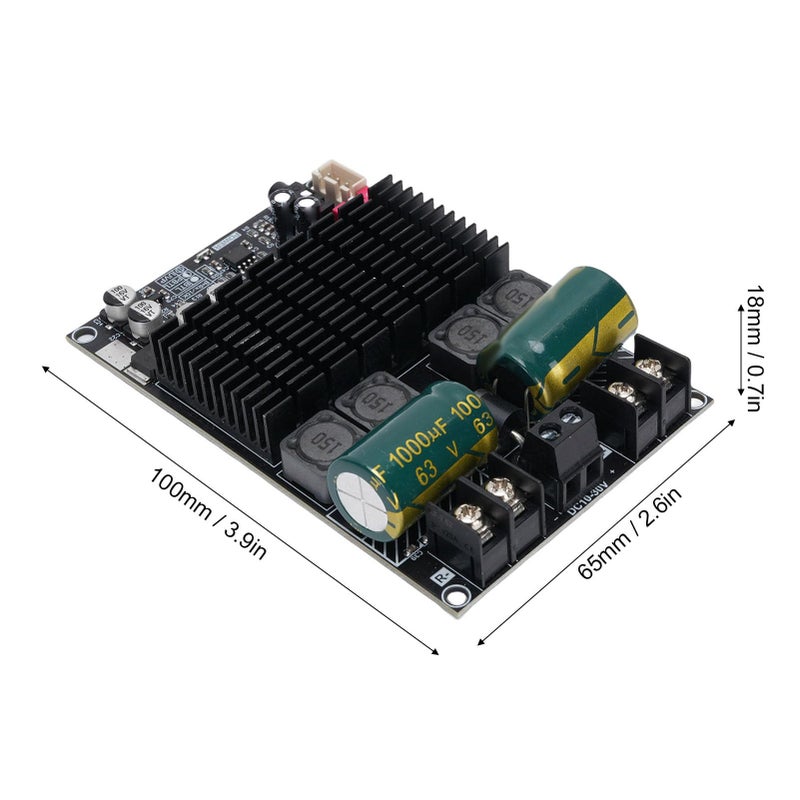 Pure Post Stage Amplifier Board 200W Subwoofer Power Amplifier Module with Heat Sink - Image 3