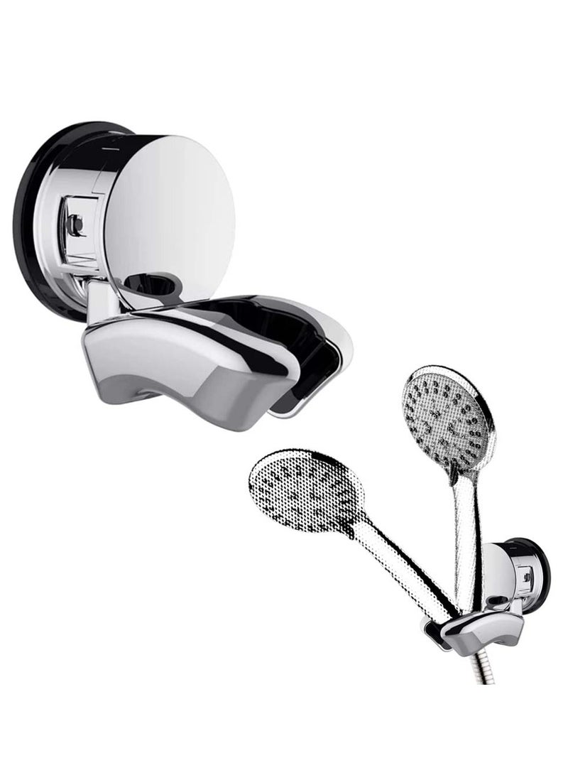 SYOSI Suction Cup Shower Head Holder Wall Mount, Different Positions Handheld Shower Head Holder relocatable and Adjustable, Handheld Shower Head Holder for People with Handicap or Short Stature - Image 1