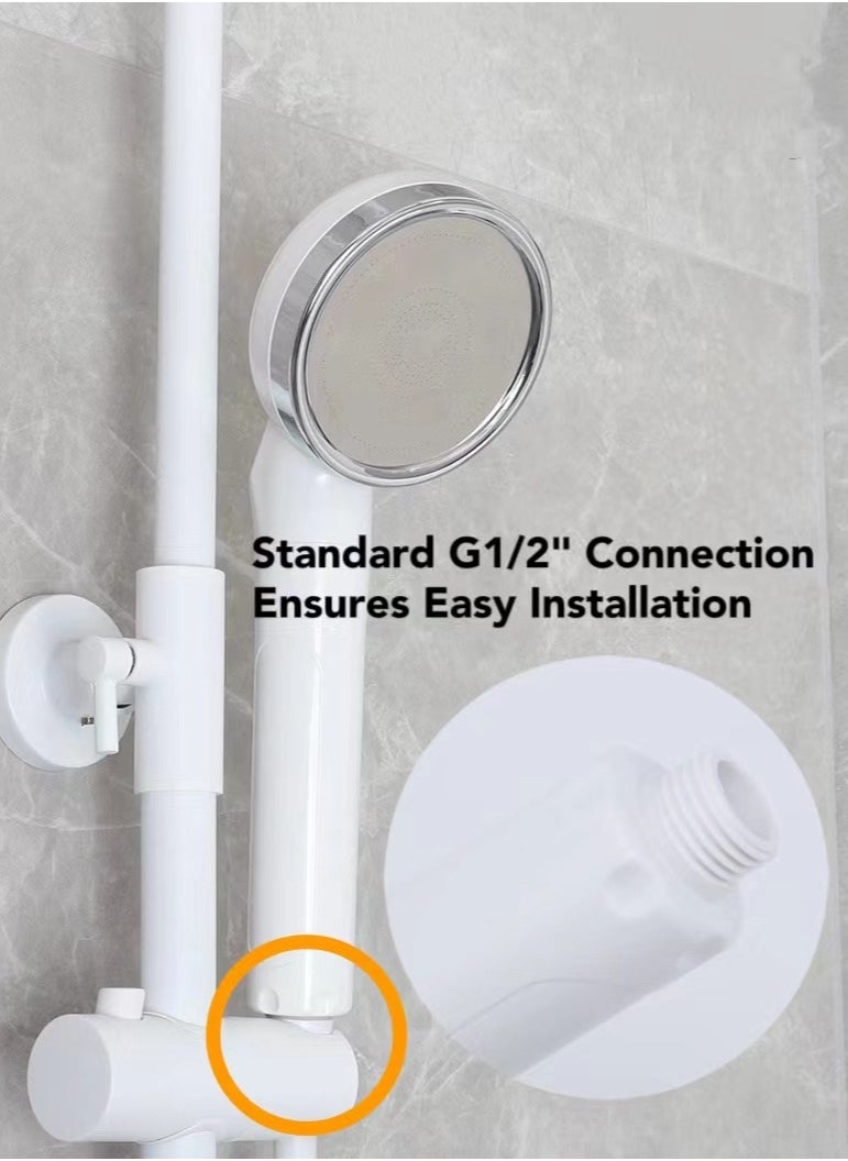 Oasis Casa Shower Head Filter Water Filter Shower, Activated Carbon Fiber Filter Showerhead for Hard Water, High-Pressure Water Filter Purifier Shower Head Water Softener for Bathroom Showering Hair Skin Care  - Image 5