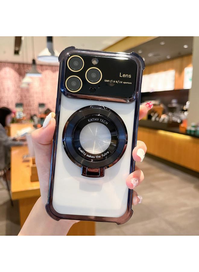 The Bros Phone Case For iPhone 12 Pro Max MagSafe Holder Shockproof TPU Phone Phone Case with Lens Film - Image 1