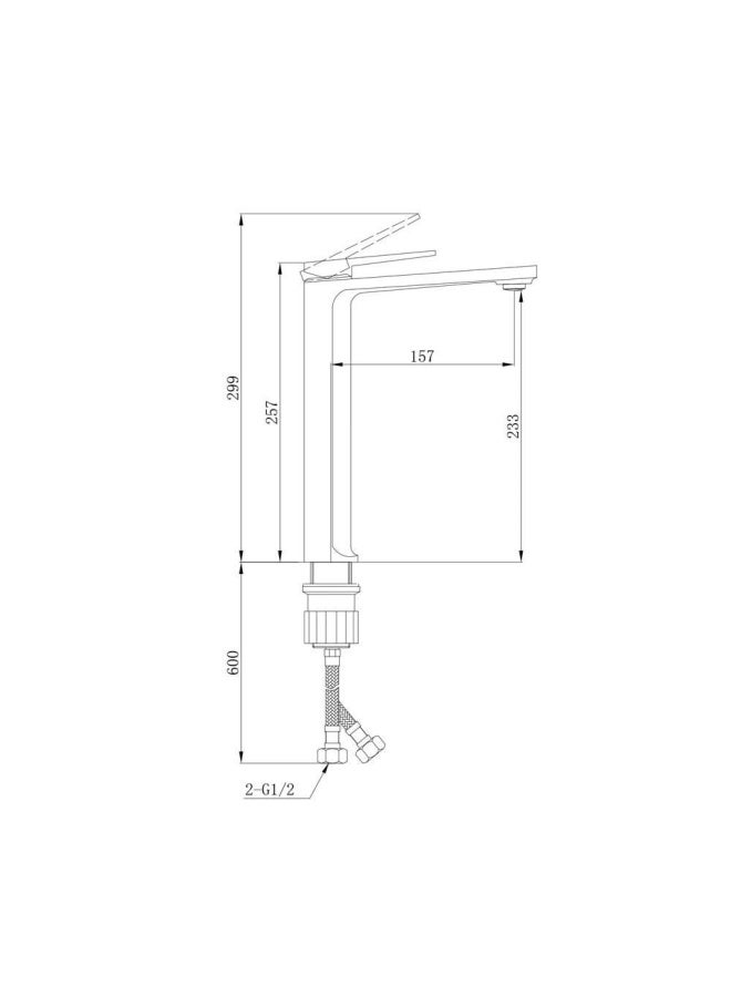 DANUBE HOME Milano Enzo Art Basin Mixer Grey Color - Image 2