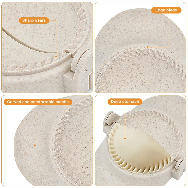 Worldity 7 Pieces Empanada Maker Press 3 Size Dumpling Maker Press With Dough Cutter And Stuffing Spoon Dumpling Mold For Chinese Dumplings Empanadas Ravioli And Pie - Image 5