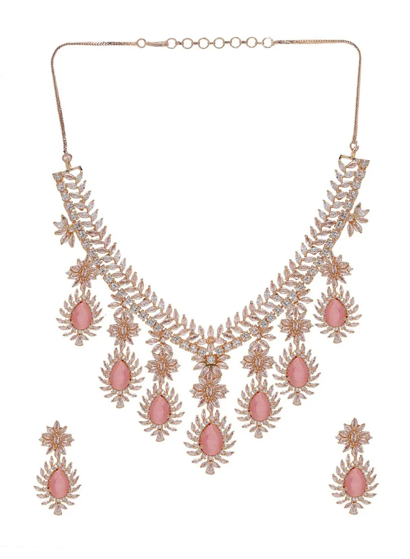 Priyaasi Rose -Studded Jewellery Set